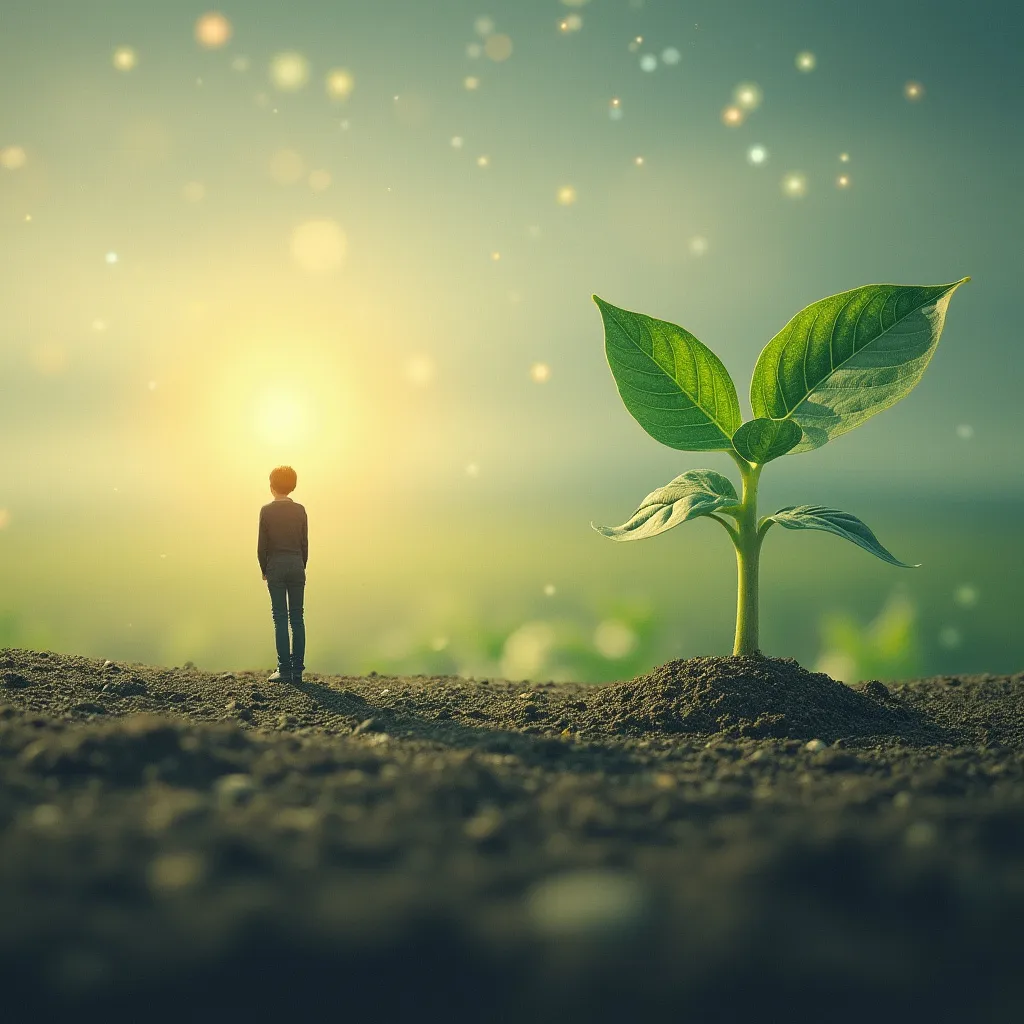 Image symbolisant l'inspiration et le début d'un voyage de croissance